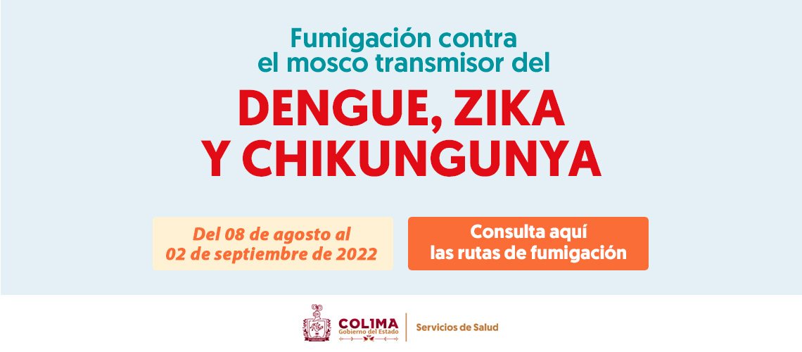 Fumigación contra el mosco transmisor del Dengue, Zika y Chikungunya